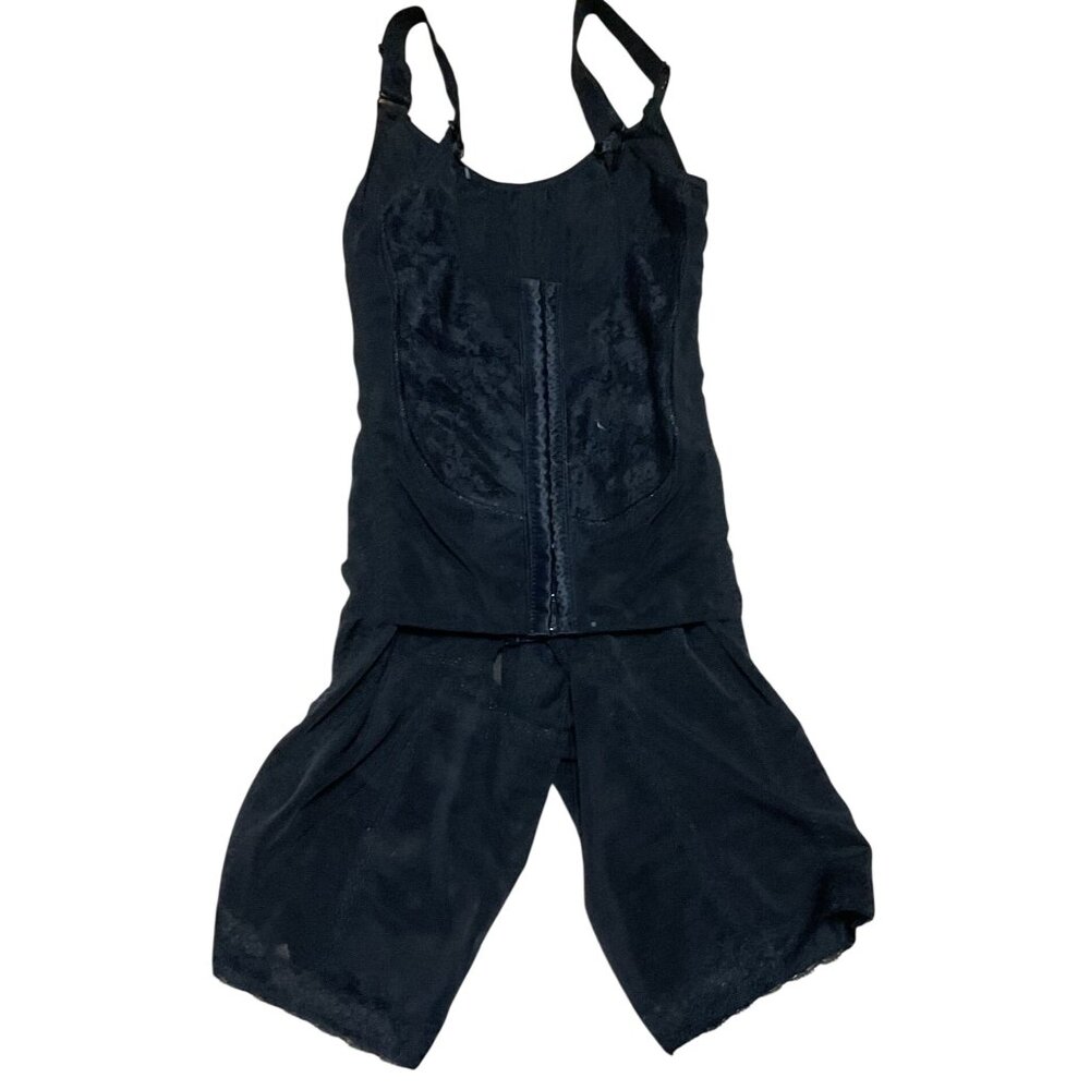 Black Full Body Shape Wear Sz 32-34L Adjustable Straps Womens